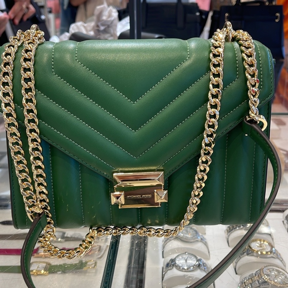 Michael Kors Whitney Medium Flap Chain Shoulder Bag
Fern Green
NWT - Picture 10 of 16